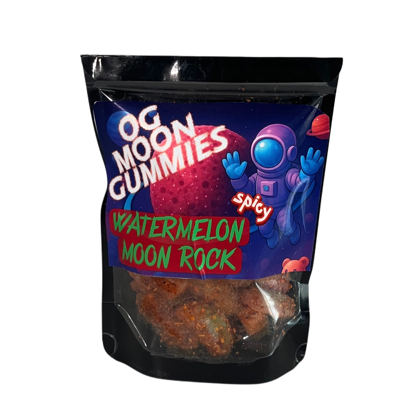 OGMoonGummies Viral Watermelon Moon Rock - 4oz - Spicy Watermelon Sour Patch Kids