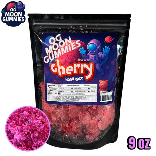 OGMoonGummies Viral Sour Cherry Moon Rock - 9oz - Sour Cherry Gushers