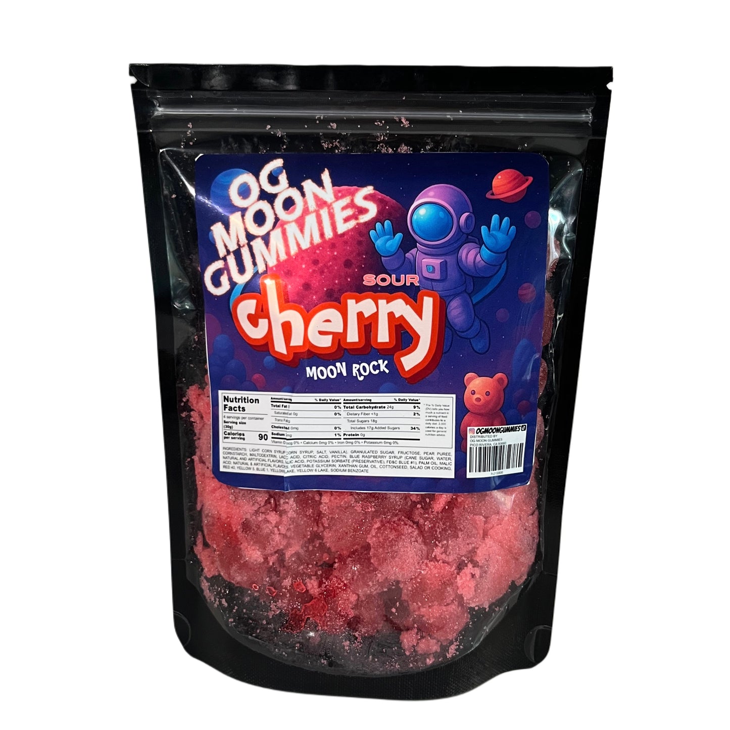 OGMoonGummies Viral Sour Cherry Moon Rock - 9oz - Sour Cherry Gushers