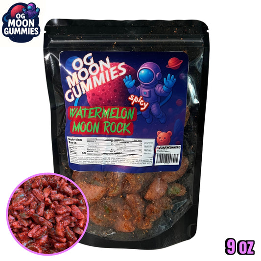 OGMoonGummies Viral Watermelon Moon Rock - 9oz - Spicy Watermelon Sour Patch Kids